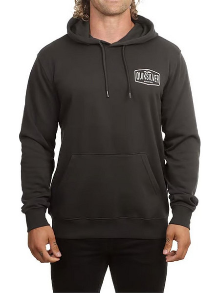 Quiksilver Ανδρικό Φούτερ με Κουκούλα & Τσέπες Ανθρακί EQYFT05236-KTA0