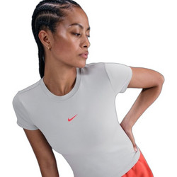 Nike Sportswear Γυναικείο Αθλητικό Crop Top Γκρι IH4060-063