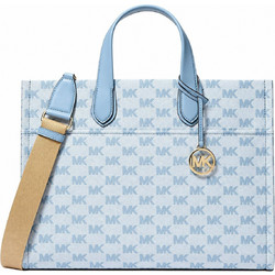 Michael Kors Γυναικεία Τσάντα Χειρός Υφασμάτινη Γαλάζια 38S5G3GT3JCHA