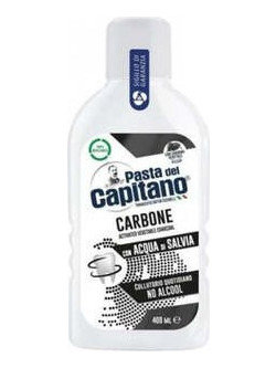 Pasta Del Capitano Charcoal Στοματικό Διάλυμα για Λεύκανση 400ml