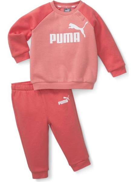 Puma Βρεφικό Σετ Φόρμας για Κορίτσι Χειμωνιάτικο Κοραλί Ροζ 846143-35