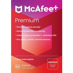 McAfee Premium Individual για Unlimited Συσκευές και 1 Έτος Χρήσης (Ηλεκτρονική Άδεια)