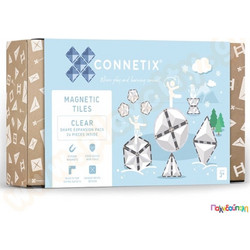 Connetix Magnetic Tiles Clear Shape Expansion Pack 24τμχ