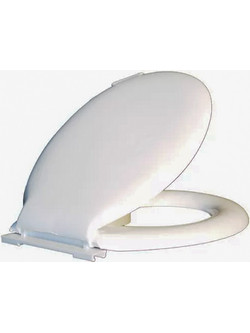 Lamaplast WC2 Καπάκι Λεκάνης Οβάλ Πλαστικό Λευκό 46x37cm 301030217