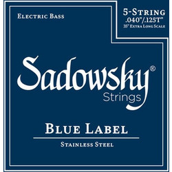 Sadowsky Blue Label Σετ 5 Χορδές Ηλεκτρικού Μπάσου Stainless Steel 40-125"