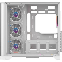 Aqirys Europa White Gaming Midi Tower Κουτί Υπολογιστή RGB με Πλαϊνό Παράθυρο