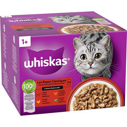 Whiskas Adult with Beef, Chicken, Poultry & Lamb in Gravy 24x85gr