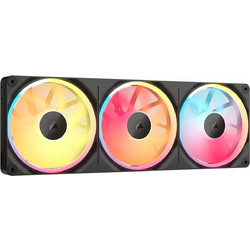 Corsair iCUE LINK LX360 Unified Frame Case Fan 120mm RGB με Σύνδεση 3-Pin 4-Pin PWM 3τμχ Black