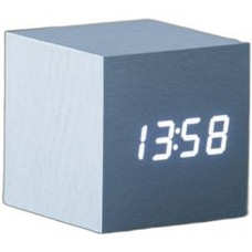 Gingko Cube Click Clock Ξυπνητήρι Aluminium