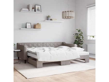vidaXL Τριθέσιος Καναπές Κρεβάτι Ταμπά 223x100x67cm 3197447