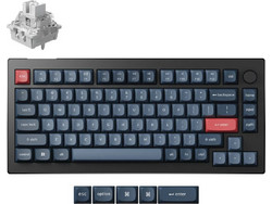 Keychron C75 HE Μηχανικό Gaming Πληκτρολόγιο TenKeyLess με Keychron Frost Magnetic Διακόπτες RGB Black