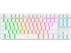 Trust GXT 831 Thado Ασύρματο Gaming Πληκτρολόγιο TenKeyLess RGB White