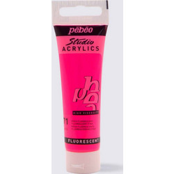 Pebeo Studio Acrylics 371 Fluorescent Pink Ακρυλικό Χρώμα Ζωγραφικής 30ml