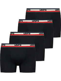 Levi's Ανδρικά Μποξεράκια Σετ 4Pack Μαύρα 701241231-001