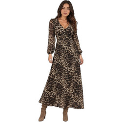 Benissimo Maxi Βραδινό Φόρεμα Σοκολατί 272892219