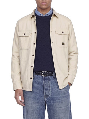 Jack & Jones Ανδρικό Πουκάμισο Βαμβακερό Μακρυμάνικο Κανονική Γραμμή Μπεζ 12303624