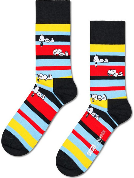 Happy Socks Peanuts Snoopy Ανδρικές Κάλτσες Ψηλές Πολύχρωμες P006668