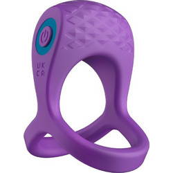 Dream Toys Love Signal Bold Embrace Δαχτυλίδι Πέους Σιλικόνης με Δόνηση 45mm Μωβ