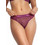 Luna Mystique Γυναικείο Sexy String με Δαντέλα Μπορντό 25800