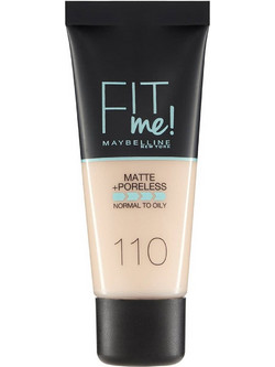 Maybelline Fit Me Matte & Poreless 110 Porcelain Liquid Foundation 30ml