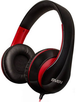 SVEN AP-940MV Ενσύρματα Ακουστικά Over Ear Μαύρα Κόκκινα
