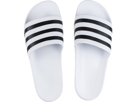 Adidas Adilette Ανδρικές Παντόφλες Καλοκαιρινές Κολυμβητηρίου Λευκές F35539