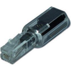 MediaRange Anti-Twist Adapter for Telephones with Plug-In Handset Black/Transparent MRCS305