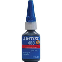 LOCTITE 480 Κόλλα Στιγμής Ανθεκτική σε Κρούσεις (μαύρη) 20g κουτι 12 τμχ