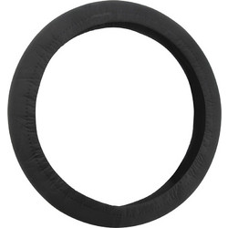 Κάλυμμα τιμονιού συνθετικό μαύρο PLUSH 37-39cm