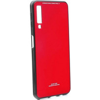 Forcell Glass Back Cover Red (Galaxy A50)