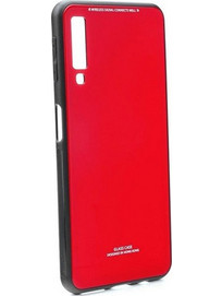 Forcell Glass Back Cover Red (Galaxy A50)