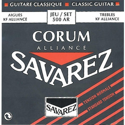 Savarez 500AR Σετ 6 Χορδές Κλασικής Κιθάρας Carbon Normal Tension