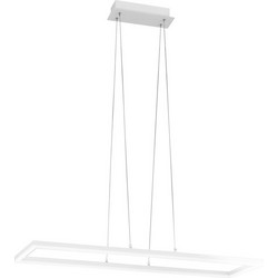LUCE Κρεμαστό Φωτιστικό Οροφής Μονόφωτο LED με Θερμό Λευκό Φως Λευκό 3394-40-102