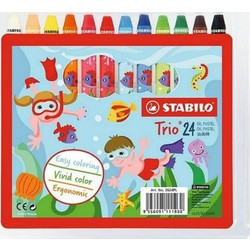 ΛΑΔΟΠΑΣΤΕΛ STABILO TRIO 24ΤΕΜ. 128262400