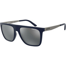 Arnette AN4261 2520/6G Ανδρικά Γυαλιά Ηλίου Τετράγωνα Κοκάλινα Μεταλλικά Μπλε με Μπλε Καθρέπτη Φακό
