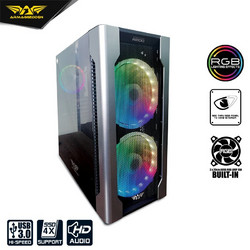 Armaggeddon AirStream R200 Gaming Full Tower Κουτί Υπολογιστή RGB με Πλαϊνό Παράθυρο