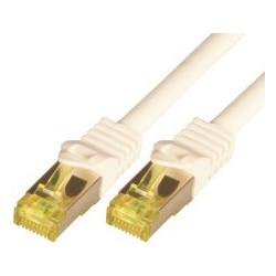 Mcab S/FTP STP Cat.7 Καλώδιο Δικτύου Ethernet 5m White