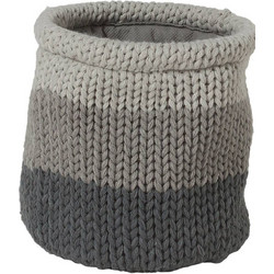 KΑΛΑΘΙΑ SEALSKIN KNITTED ΑΚΡΥΛΙΚΟ ΓΚΡΙ (15X15CM)