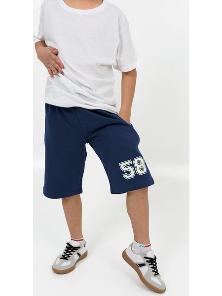 TraX Αθλητική Παιδική Βερμούδα Navy Μπλε 31365