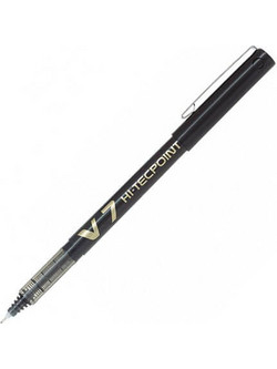 Pilot V7 Hi-Tecpoint Στυλό Υγρής Μελάνης 0.7mm Μαύρο BX-V7B