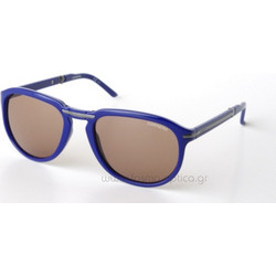 Carrera Pocketflag 3 2D2/6J Ανδρικά Γυαλιά Ηλίου Στρογγυλά Κοκάλινα Μπλε με Καφέ Polarized Φακό