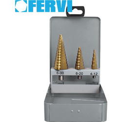 4-30mm Σετ 3τεμ κλιμακωτές με επικάλυψη TiN FERVI F430