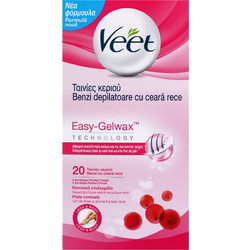 Veet Easy Gel Ταινίες Αποτρίχωσης για Πόδια 20τμχ