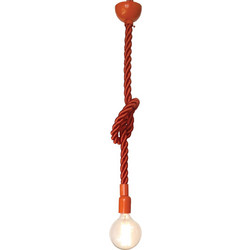 Home Lighting Cords Κρεμαστό Φωτιστικό Οροφής με Σχοινί Μονόφωτο E27 77-2315 Orange