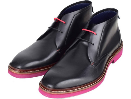 Ted Baker Ανδρικά Μποτάκια Δερμάτινα Μαύρα 244361