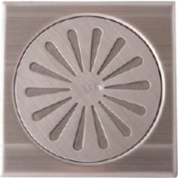 Σχαράκι Σιφωνιού Τετράγωνο INOX 120mm με Αφροφράκτη