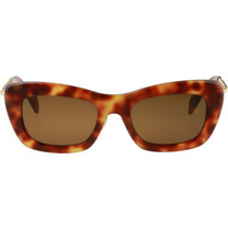 Lanvin LNV608S 217 Γυναικεία Γυαλιά Ηλίου Τετράγωνα Κοκάλινα Ταρταρούγα με Καφέ Polarized Φακό