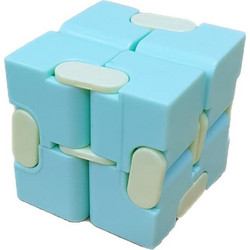 Ατέρμονας Κύβος Fidget Infinitive Cube Παλ Χρώματα Φιστικί-Κίτρινο