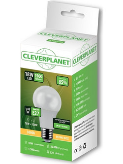 Cleverplanet Λάμπα Led 18W/E27 Θερμό Φως
