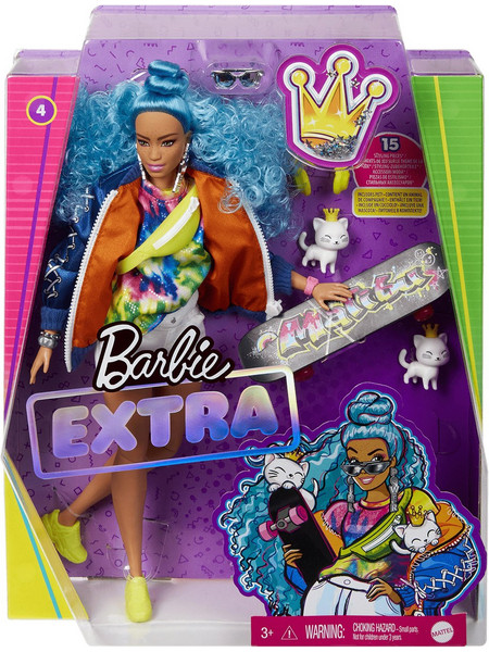Mattel Barbie Extra Blue Curly Hair